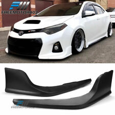 Fits 14-16 Toyota Corolla S Model Unpainted Front Bumper Lip Side Aprons PU 2PC picture