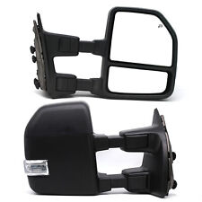Towing Mirrors For 99-13 Ford F250 F350 F450 Super Duty Manual Extendable LH RH picture