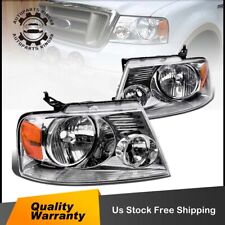 FOR 04-08 FORD F150 /06-08 LINCOLN MARK LT CHROME HOUSING HALOGEN HEADLIGHTS picture