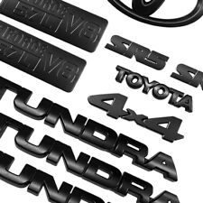 For 2007-2012 2013 TUNDRA Matte Black Badges Tailgate Overlay Kit Emblem 10 PCS picture