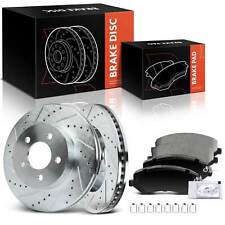 Front Drilled Brake Rotors & Ceramic Brake Pads for Jeep Liberty 2002-2007 288mm picture