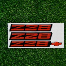3pcs Red Z28 for 82-92 Rocker Panel & Rear Bumper Self-Adhesive Sticker Emblem picture
