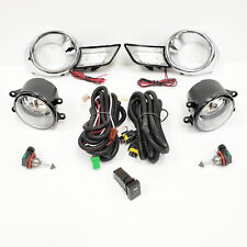 For 08-10 Toyota Highlander Clear Fog Light Kit with LED DRL Switch Bezel Wire picture