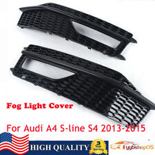 For 2013-2015 Audi A4 S4 Bumper Fog Light Lamp Cover Grille Grill Left + Right  picture