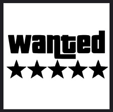 GTA Wanted Stars decal car auto window computer Funny vehicle sticker decal picture