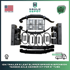 10K Trailer 5 Leaf Slipper Spring Suspension Tandem Axle Hanger Kit for 5