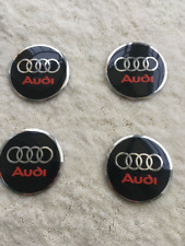 4x65mm For Audi Black with Red Wheel Center Stickers New picture