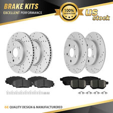 Front Rear Disc Rotors Ceramic Brake Pads for 2008 2009 2010 2011-2015 Scion xB picture