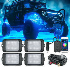 MICTUNING C3 Wireless RGBW LED Rock Lights 4 Pods Underglow Underbody Neon Light picture