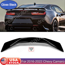 Fits 16-22 Chevy Camaro RS SS ZL1 Style Rear Trunk Spoiler Wing Gloss Black ABS picture