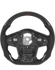 For 2020+ Toyota Supra GR A90 Perforated Leather Carbon Fiber Steering Wheel picture