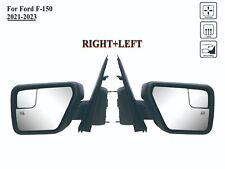 Pair Right and Left Side Mirror Power Heated Manual Fold for 21 to 24 Ford F-150 picture