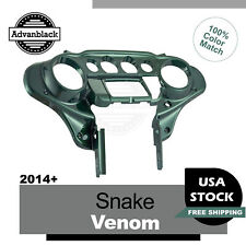 Advanblack Snake Venom Front Inner Fairing Batwing Kits Fits Harley 2014+ picture