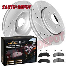 Front Drilled Brake Rotors Pads for Ford F-150 F150 Lincoln Navigator 2010-2020 picture
