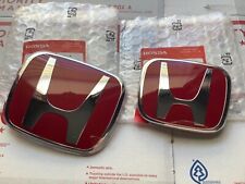 2pcs set For Accord Sedan 4Dr 06 07 JDM Red Front Rear Type grille emblem picture
