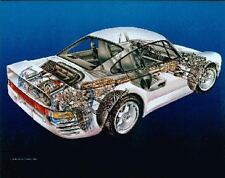 Porsche 959 Cutaway - David Kimble/ Rare Car Poster:>)  picture