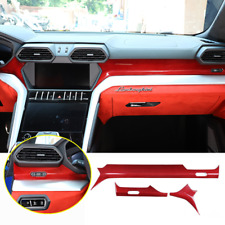 For Lamborghini Urus 18-22 Red Carbon Fiber Central Control Dashboard Cover picture