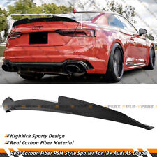 FOR 18-23 AUDI B9 A5 S5 RS5 2DR COUPE PSM STYLE REAL CARBON FIBER TRUNK SPOILER picture