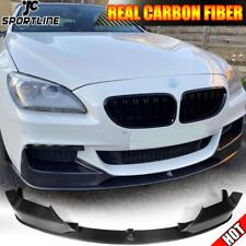 Real Carbon Front Bumper Lip Splitter Fit For BMW F06 F12 F13 650i M Sport 12-17 picture