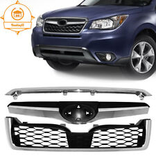 Chrome Honeycomb Grille For 2014-2018 Subaru Forester Front Upper Bumper Grill picture