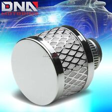 9mm Oil Crankcase Valve Vent Round Mesh Air Intake Filter/ Breather Rubber White picture