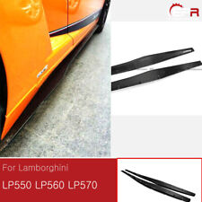 For Lamborghini LP550 LP560 LP570 Gallardo 2pcs Carbon Side Skirt Underboard picture
