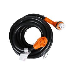 50 Ft 50Amp RV Extension Cord 90 Degree Angle Twist Lock Male Plug with Handle picture