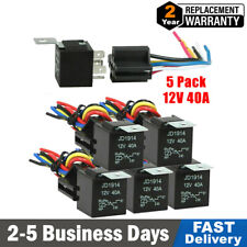 5Pcs 12V DC 40A 5Pin Car Relay Switch Harness Socket Waterproof Automotive SPDT picture