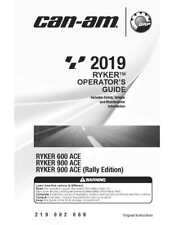 Can Am Owners Manual Book 2019 RYKER 900 ACE (Rally Edition) picture