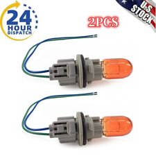 2x For Toyota Headlight Turn Signal Corner Light Socket W/ Connector 90075-60028 picture