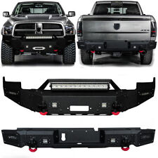 Vijay Fits 2009-2012 Dodge Ram 1500 Front or Rear Bumper w/Winch Plate&Lights picture