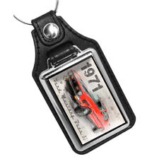 1971 Red Ford Mustang Boss 351 Muscle Car Design Key Chain Key Fob Key Ring  picture