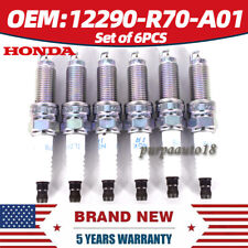 6pcs NGK 12290-R70-A01 ILZKR7B11 Iridium Spark Plugs For OEM 2008-17 Honda Acura picture