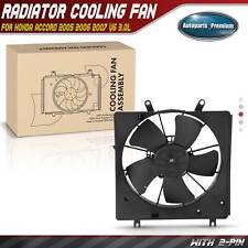 Radiator Cooling Fan Assembly for Honda Accord 2005-2007 V6 3.0L ELECTRIC/GAS picture