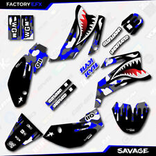 Gray & Blue Savage Racing Graphics kit fits 08-22 Yamaha TTR110 TTR 110 Custom picture