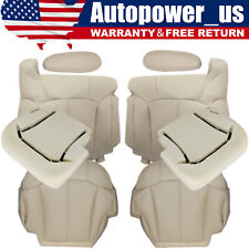 For 2000 2001 2002 Chevy Tahoe Front Leather Seat Cover Foam Cushion Light Tan picture