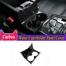 ABS Carbon Fiber Water Cup Holder Panel Cover Trim For Mazda CX-5 CX5 2017-2024 picture