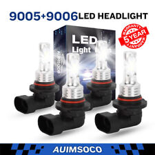 9006 9005 LED Headlight KIT Combo Bulbs High Low Beam Super Bright White 10000K picture