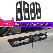 8pcs Carbon Fiber Style Door Handle Bowl Cover Trim For Toyota Sienna 2021-2024 picture