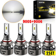 AUXITO 8x 9005 9006 LED Headlight High Bulbs Low Beam Combo 6500K White Canbus picture