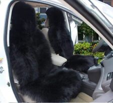 Genuine Sheepskin Seat Cover Car Driver Seat Strap Cushion Universal Bucket Wool picture