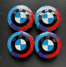 BMW KITH M Power Wheel Center Caps of Emblem/Badge Hubcaps 68MM SET OF 4 picture