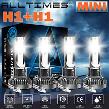 4X H1+H1 Combo 4800W 720000LM LED Headlight High Low Beam Kit Bulbs White 6000K picture