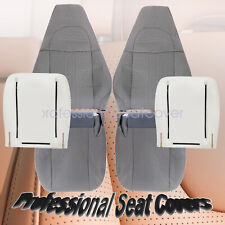 For 2005-14 Chevy Express GMC Savana Work Van Driver Passenger Cloth Seat Cover picture