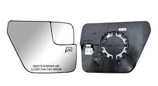 Passenger Right Side Mirror Glass Heated with Plate Fold for 21 to 24 Ford F-150 picture