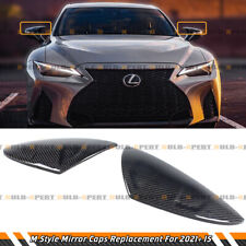 FOR 2021-22 LEXUS IS300 IS350 IS500 M TYPE CARBON FIBER MIRROR REPLACEMENT CAPS picture