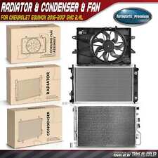 Radiator & AC Condenser & Cooling Fan w/ Shroud Kit for Chevrolet Equinox GMC picture