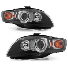 06-08 Audi A4 S4 RS4 [HID Xenon Model] Black Housing Clear Headlight Signal Lamp picture