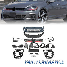 GTI Style Front Bumper Cover Kit For Volkswagen VW Golf 7.5 MK7.5 2017-2020 picture