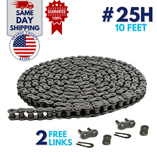 #25H Heavy Duty Roller Chain 10 Feet with 2 Connecting Links picture